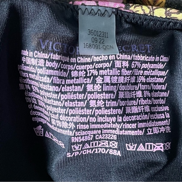 New! Victoria’s Secret Pink Floral Ruffle Cutout One Piece Swimsuit 35078 - Picture 12 of 12